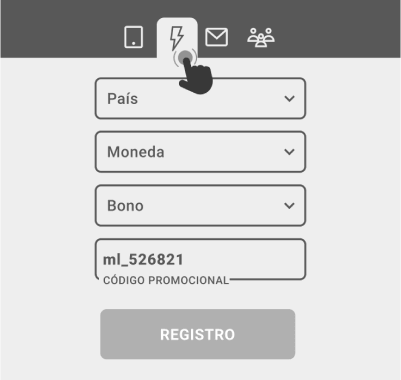Registro con un clic Registro con un clic